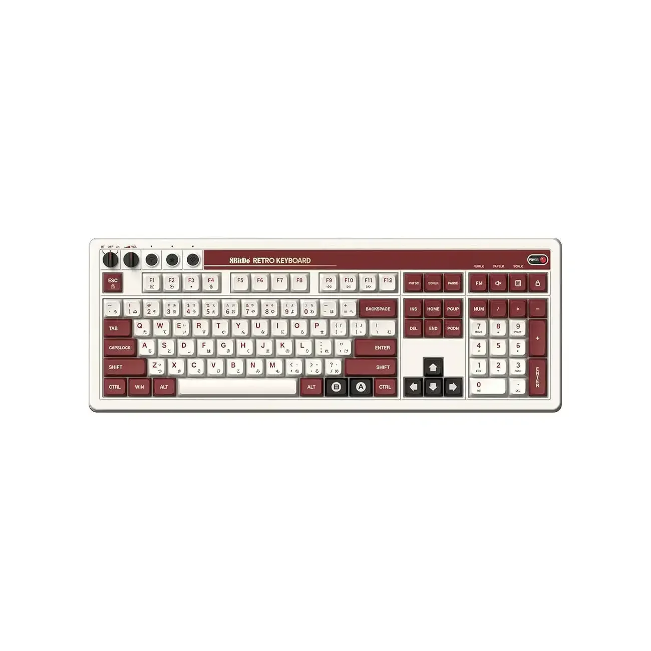 8BitDo - Retro 108 Mechanical Keyboard - Mechaniczna Klawiatura 100% Bezprzewodowa Retro - Image 7