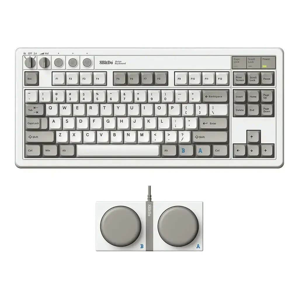 8BitDo - Retro Mechanical Keyboard 87 Keys - Klawiatura Mechaniczna 80% Bezprzewodowa Retro - Image 10