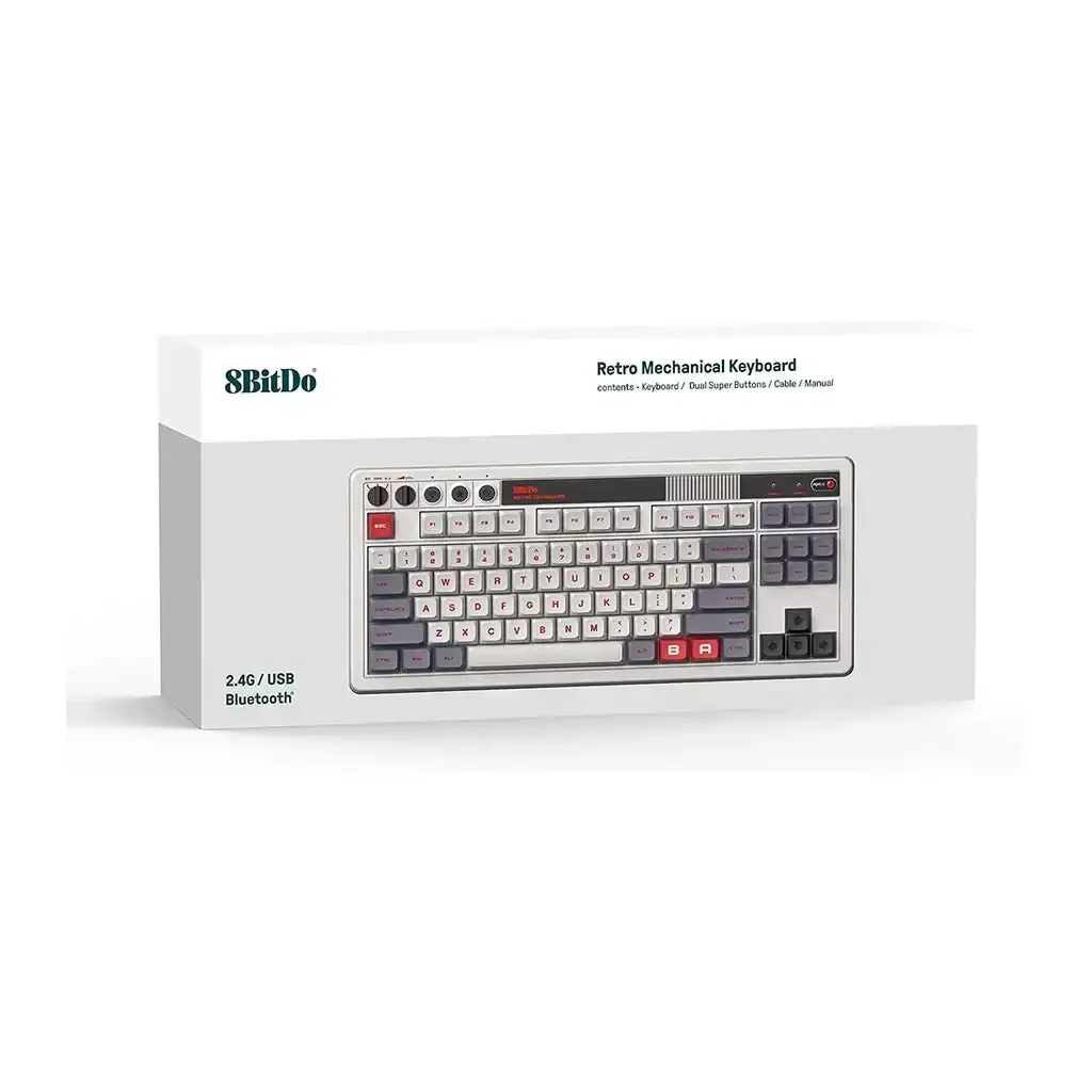 8BitDo - Retro Mechanical Keyboard 87 Keys - Klawiatura Mechaniczna 80% Bezprzewodowa Retro - Image 4