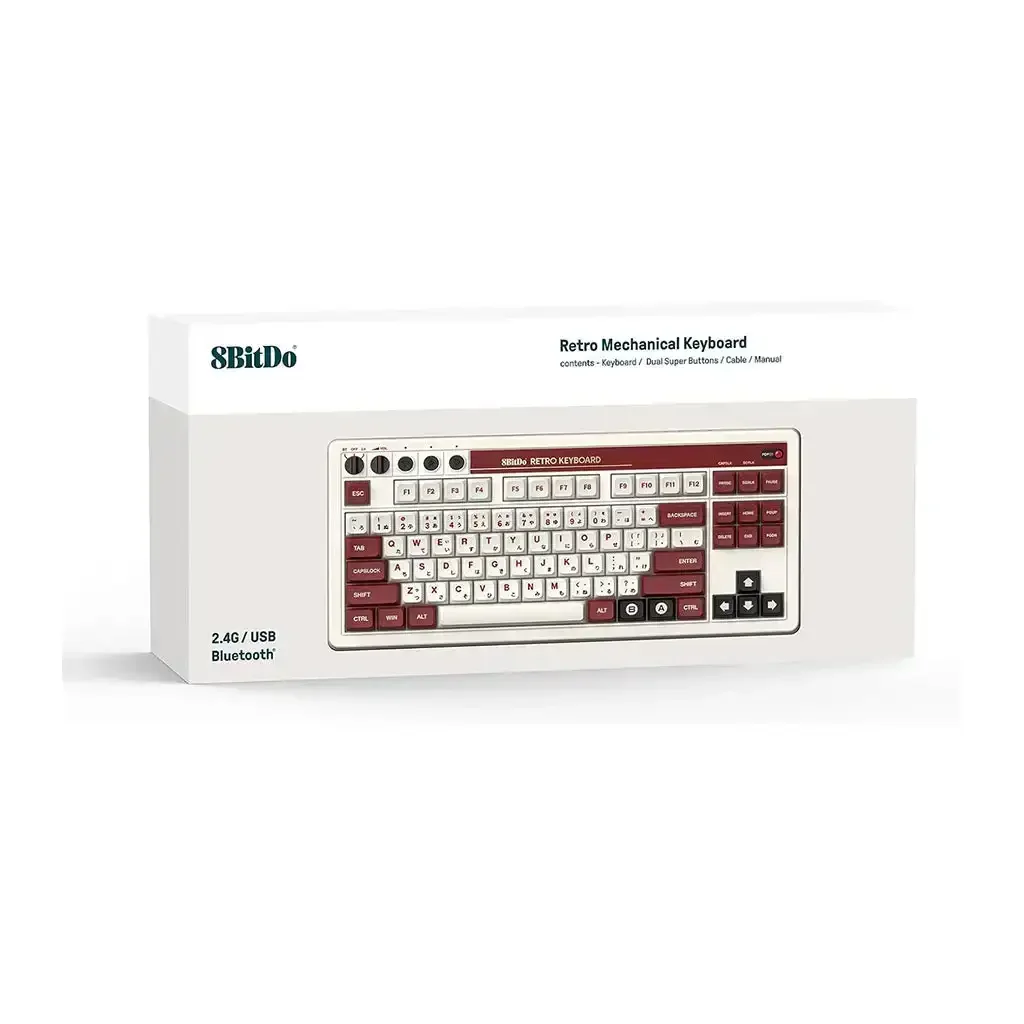 8BitDo - Retro Mechanical Keyboard 87 Keys - Klawiatura Mechaniczna 80% Bezprzewodowa Retro - Image 8