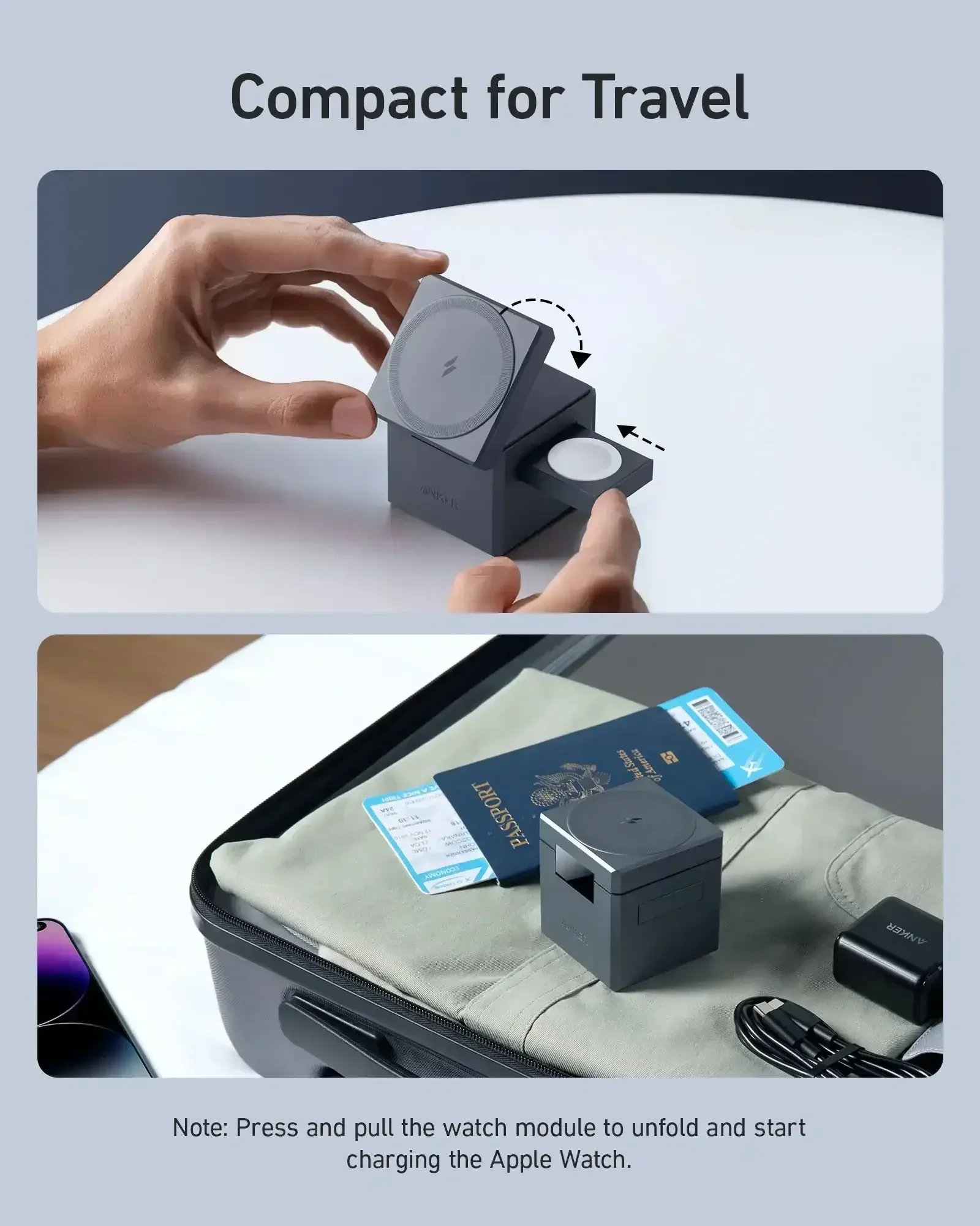 Anker - 3-in-1 Cube with MagSafe Charger - Ładowarka z MagSafe - Image 10