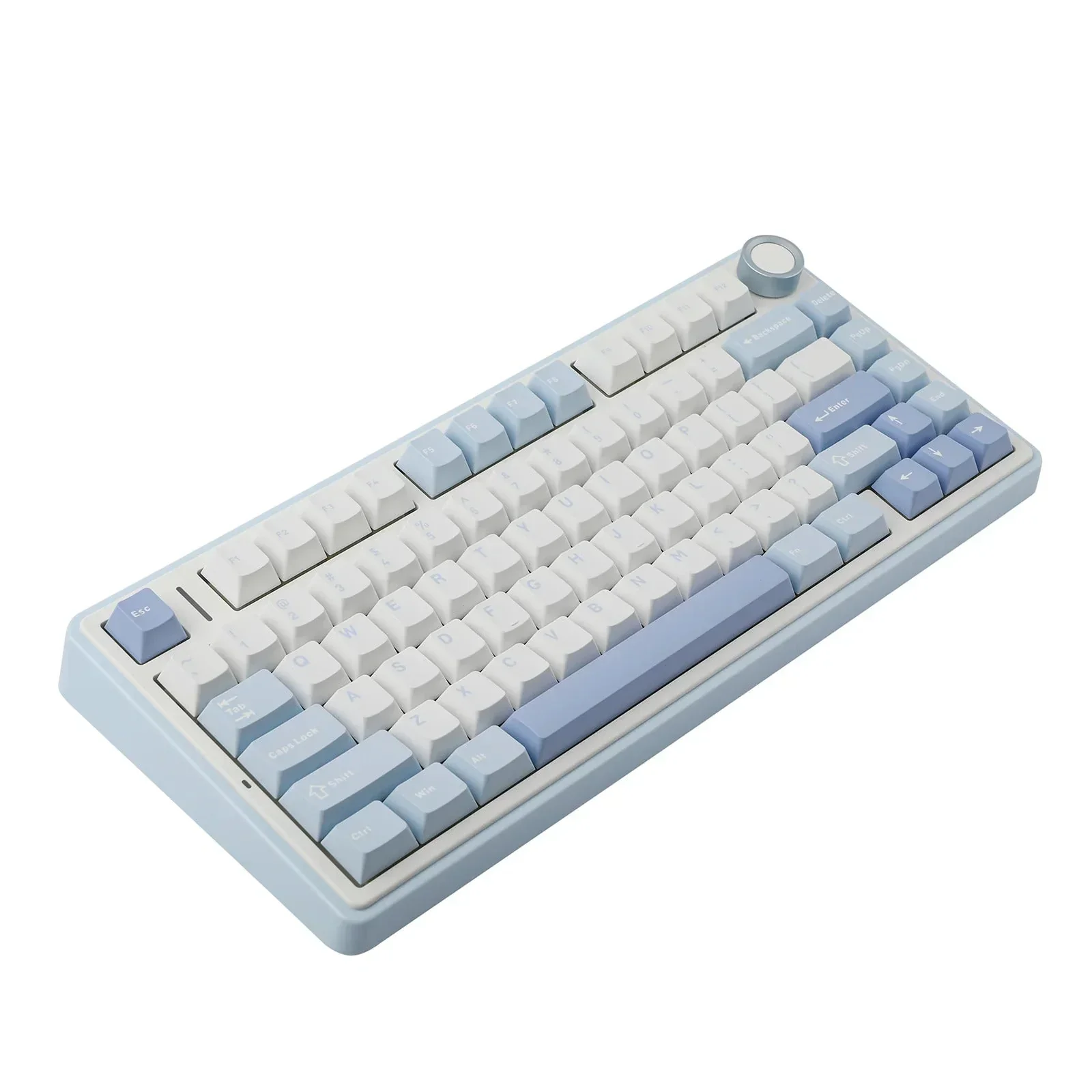 AULA - F75 Wireless Mechanical Keyboard - Bezprzewodowa Klawiatura Mechaniczna - Sea Salt Blue - Image 4