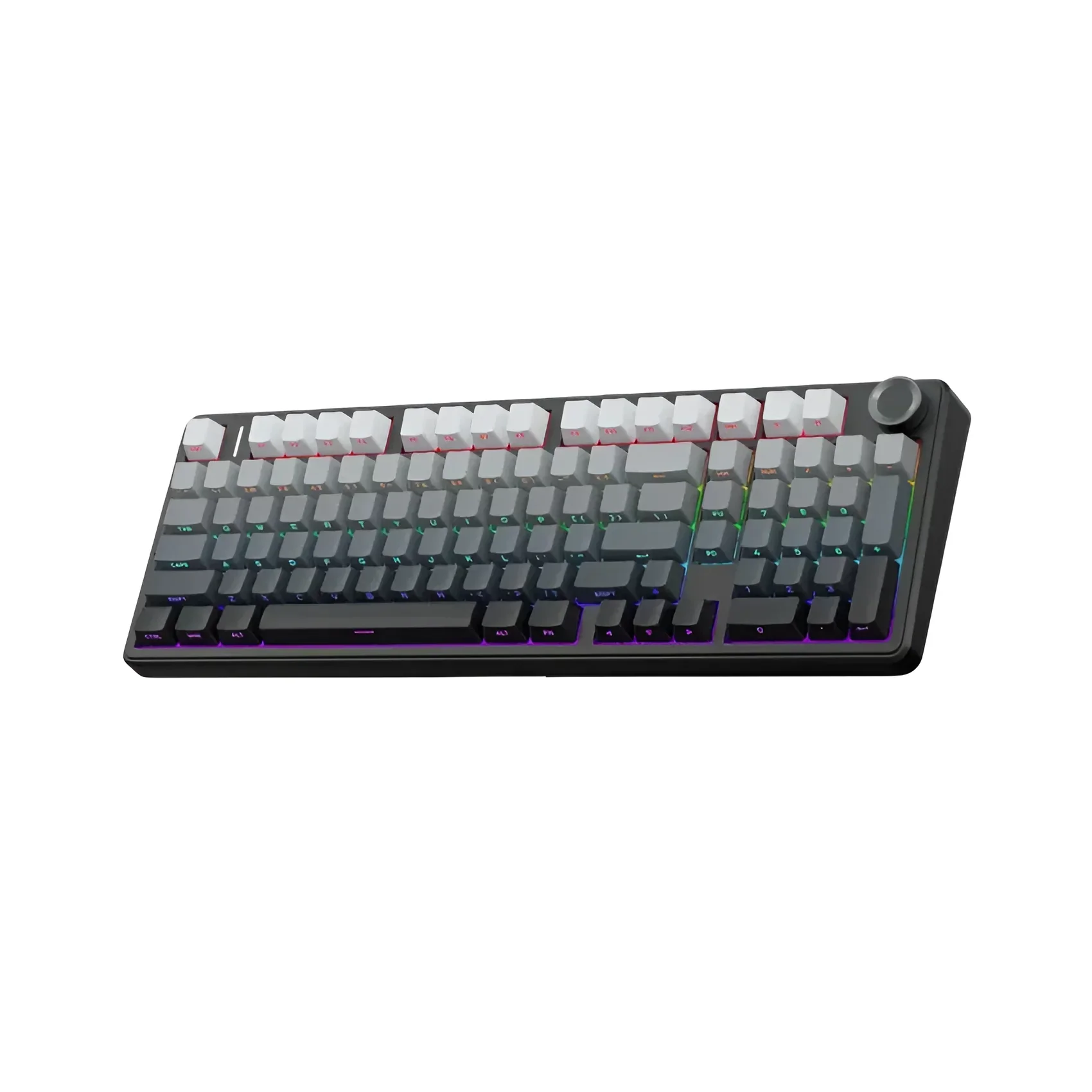 AULA - F99 Pro Wireless Mechanical Gaming Keyboard Gradient Grey - Bezprzewodowa Klawiatura Mechaniczna