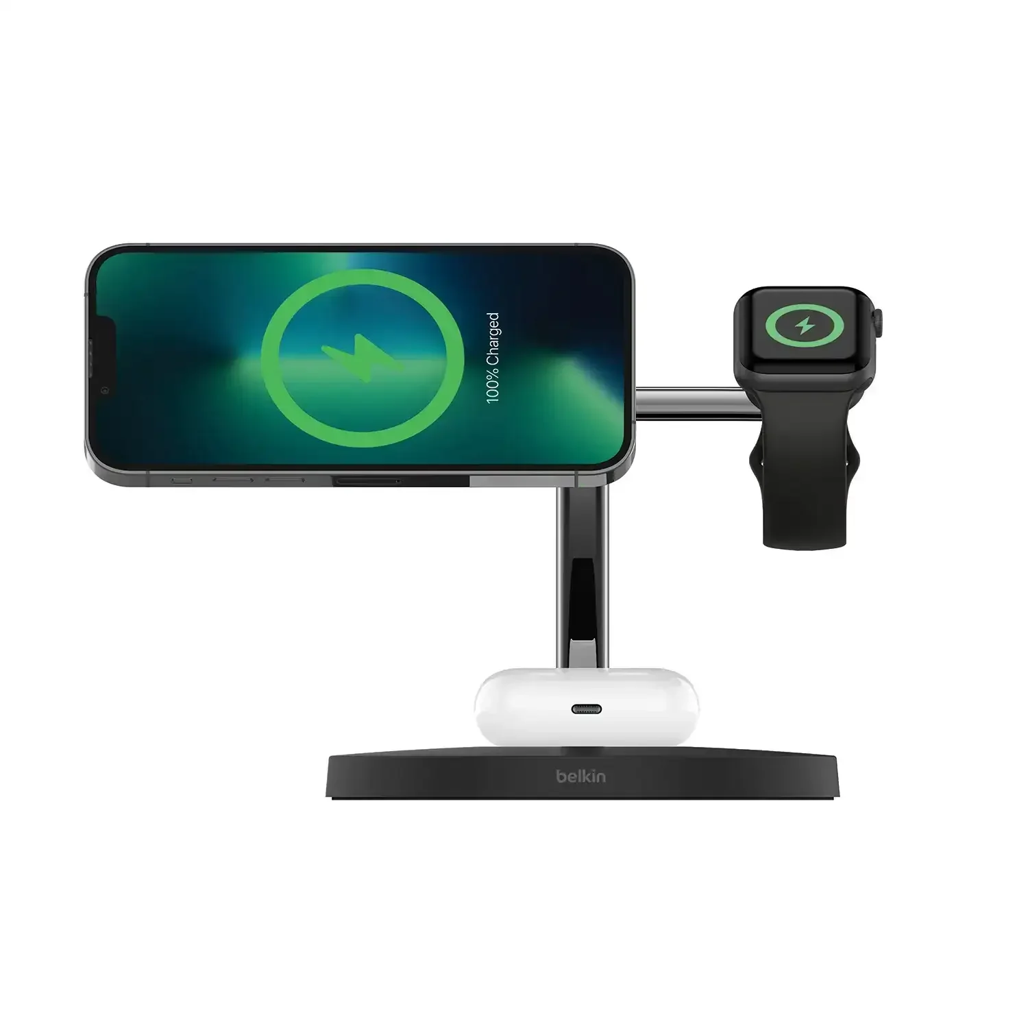 Belkin - BoostCharge Pro - Bezprzewodowa ładowarka 3w1 z MagSafe 15 W - Image 2