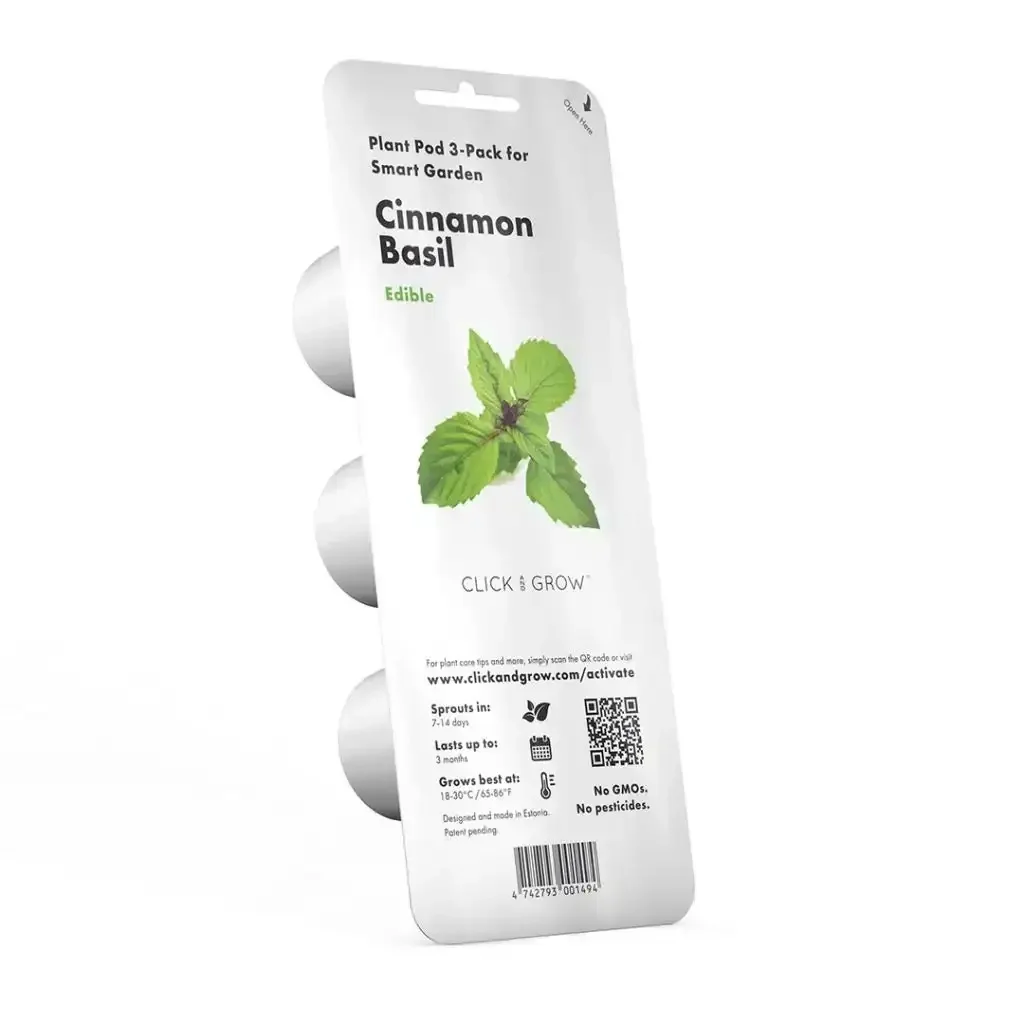 Click & Grow - Smart Garden Refill Cinnamon Basil - Starter do Uprawy z Nasionami - Bazylia Cynamonowa - Image 2