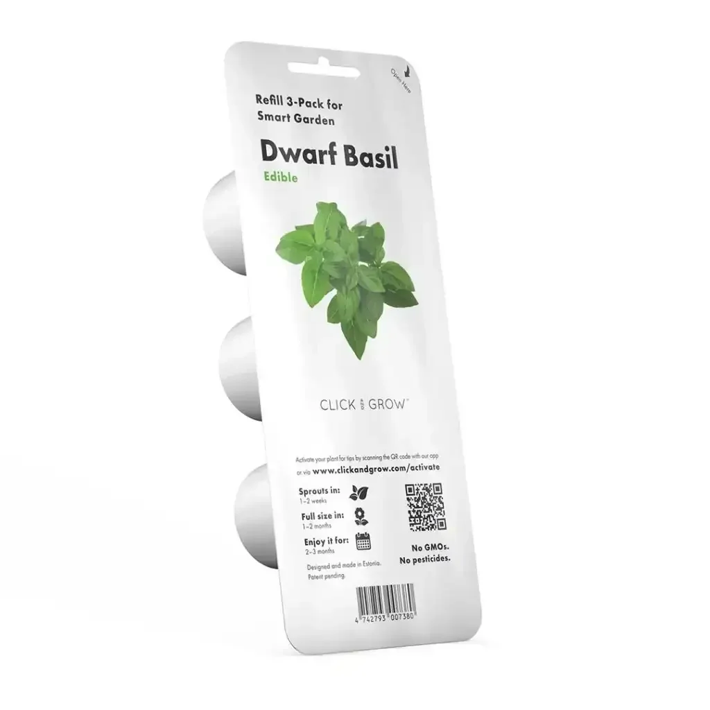 Click & Grow - Smart Garden Refill Dwarf Basil - Starter do Uprawy z Nasionami - Bazylia Karłowata - Image 2