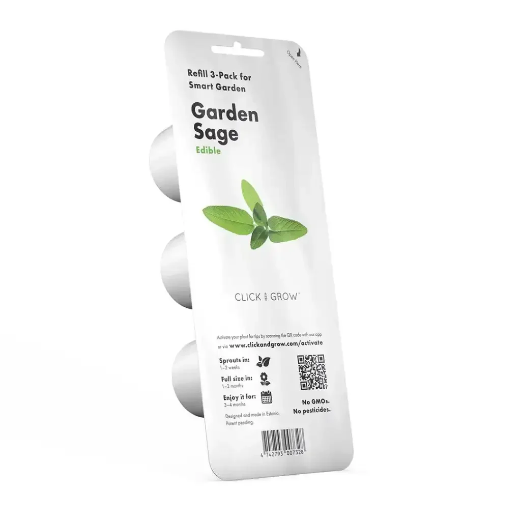 Click & Grow - Smart Garden Refill Garden Sage - Starter do Uprawy z Nasionami - Szałwia Lekarska - Image 2
