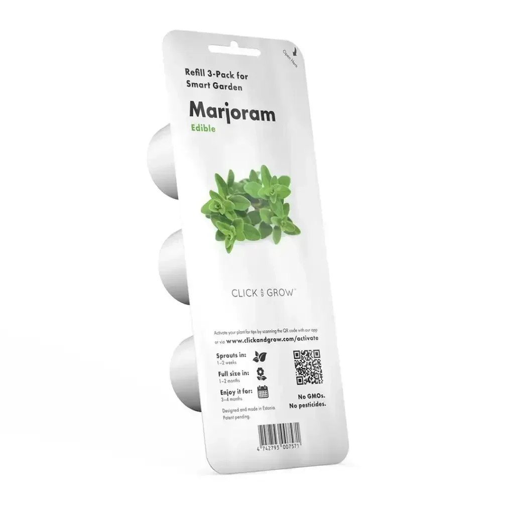 Click & Grow - Smart Garden Refill Marjoram - Starter do Uprawy z Nasionami - Majeranek Ogrodowy - Image 2