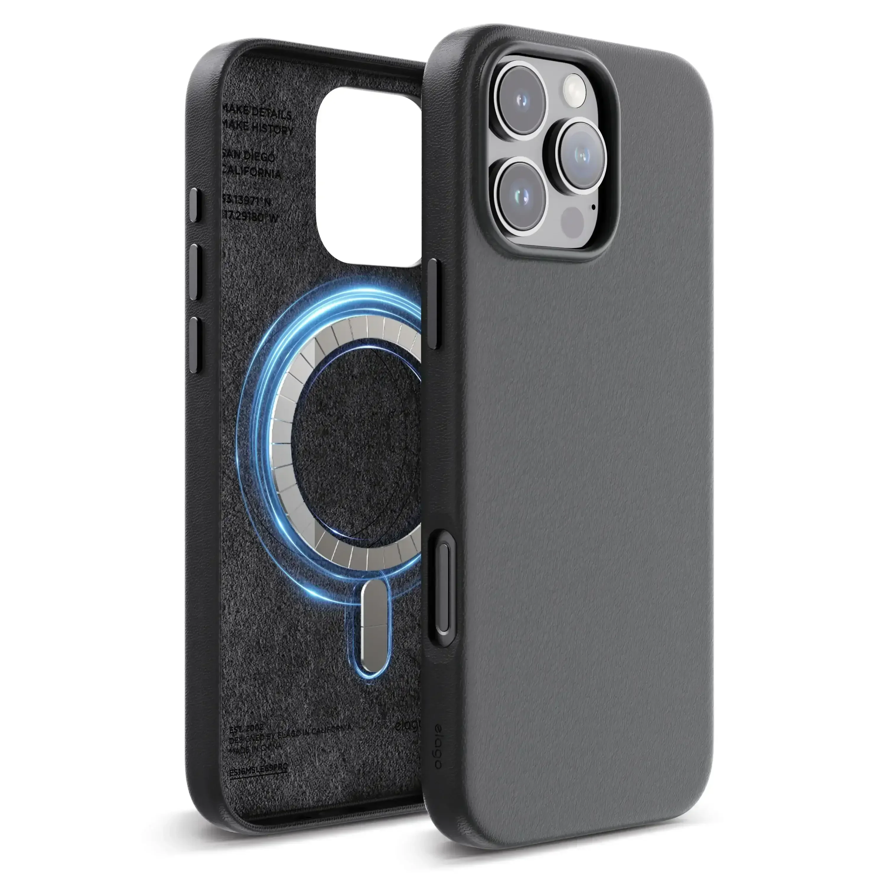 Elago - Magnetic Leather Case for Iphone 16 Pro / Pro Max - Skórzane Etui z MagSafe - Image 8