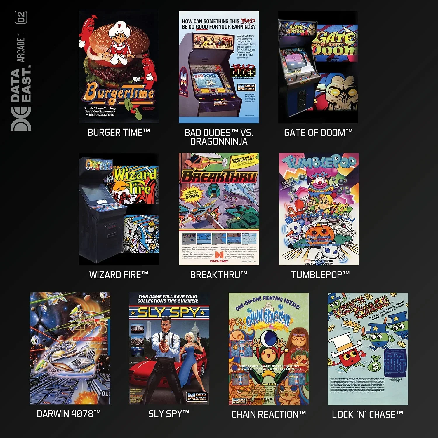 Evercade - Data East Arcade 1 - Zestaw Gier Retro - Image 3
