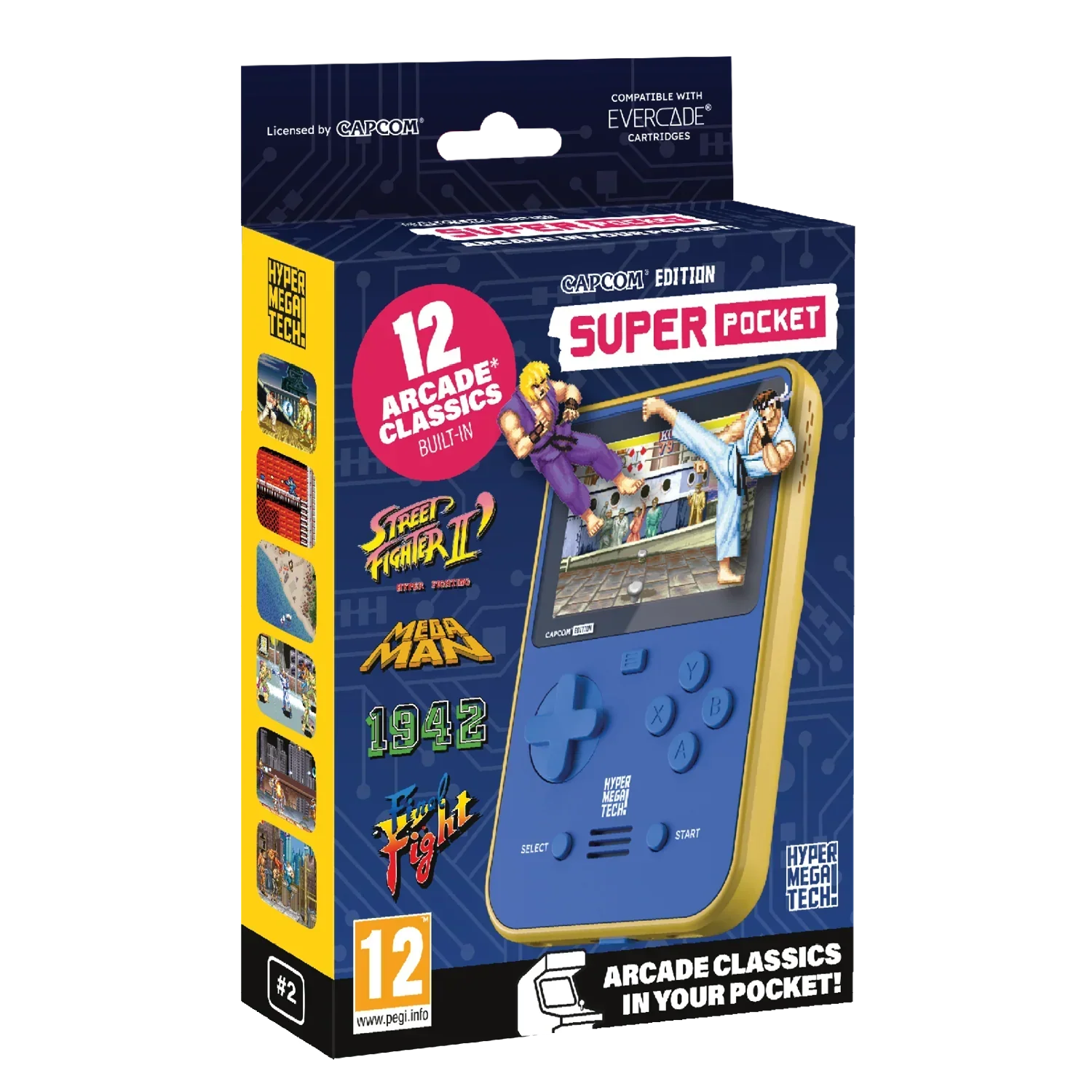 Evercade - Hyper Mega Tech Super Pocket Capcom Edition - Konsola Retro z Zestawem Gier - Image 12