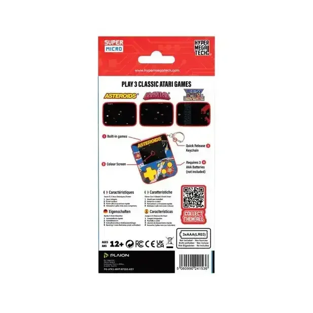 Evercade - Super Micro - Asteroids Keychain Gamer Retro Mini Console - Przenośna Mini Konsola Retro - Image 3