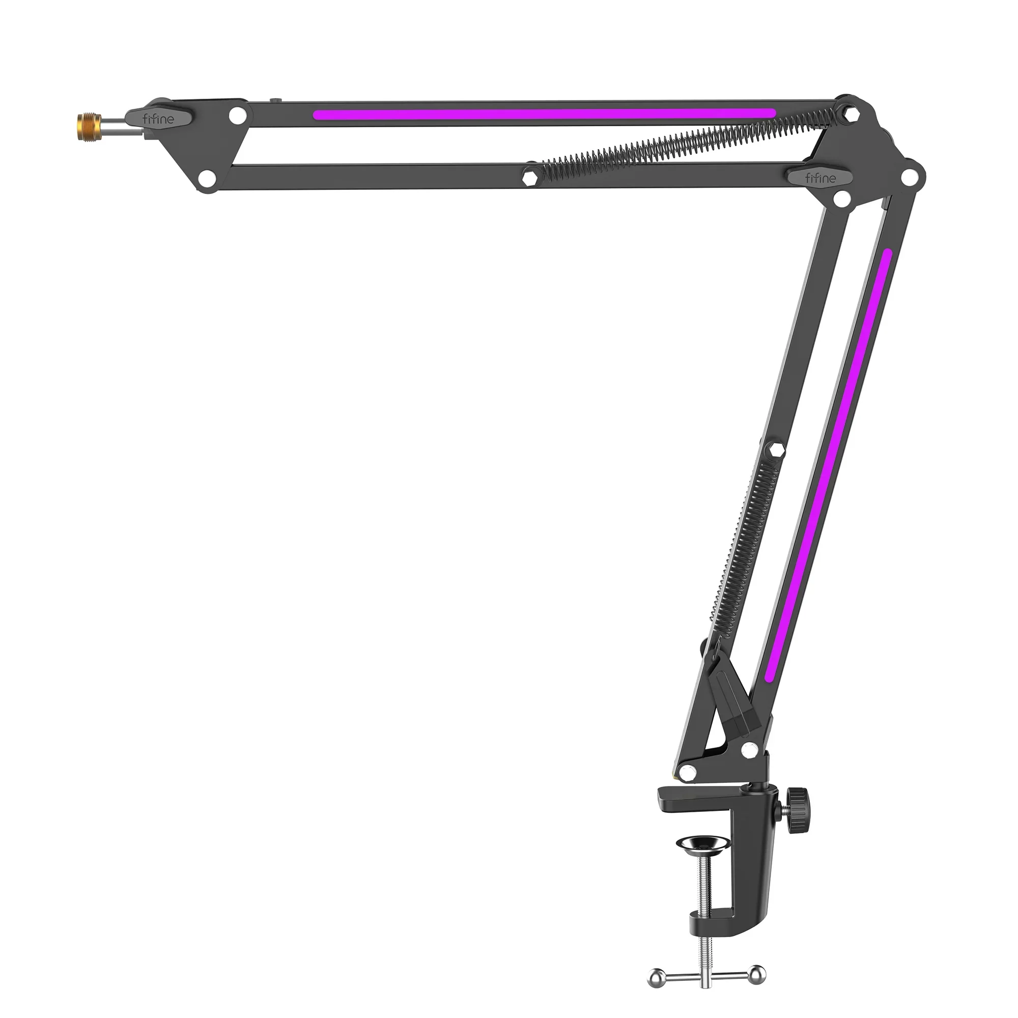Fifine - AmpliGame - BM38 RGB Microphone Boom Arm Stand - Statyw Biurkowy do Mikrofonu - Image 2