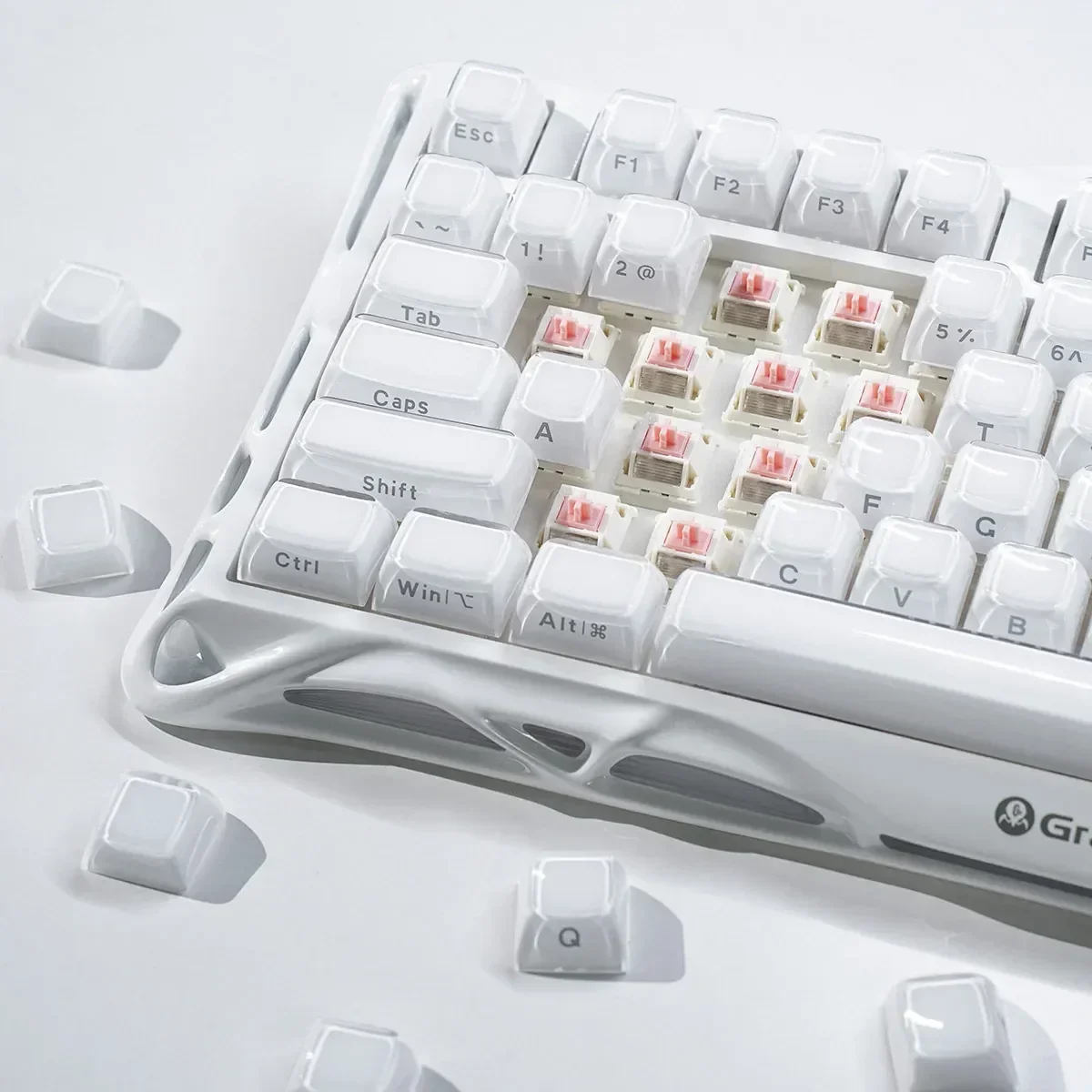 GravaStar - Mercury K1 Opaline White - Wireless Mechanical Keyboard Special Edition - Klawiatura Mechaniczna - Image 8