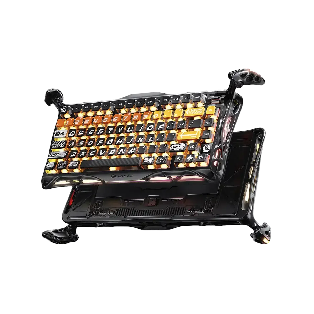GravaStar - Mercury K1 Pro CyberFlare Wireless Mechanical Keyboard - Bezprzewodowa Klawiatura Mechaniczna - Image 6