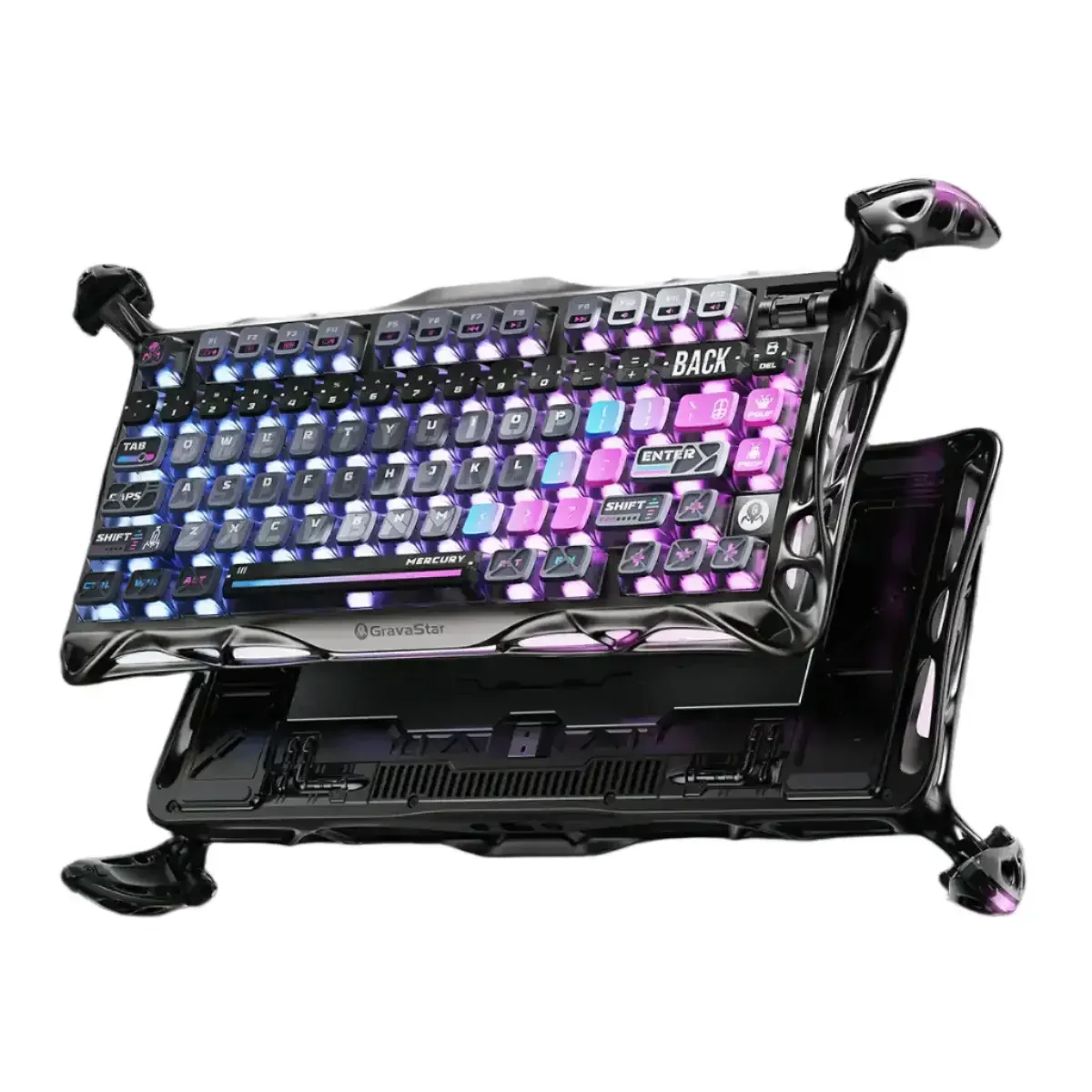 GravaStar - Mercury K1 Pro Special Edition Cyberpunk Wireless Mechanical Keyboard - Bezprzewodowa Klawiatura Mechaniczna - Image 6