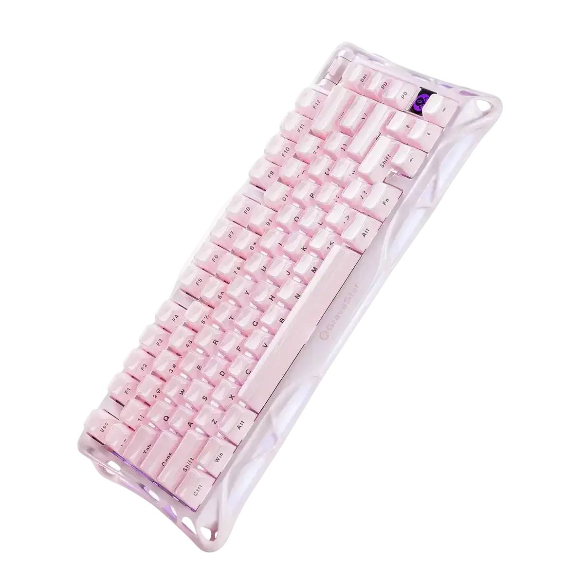 GravaStar - Mercury K1 Sakura Pink Wireless Mechanical Keyboard - Bezprzewodowa Klawiatura Mechaniczna - Image 2