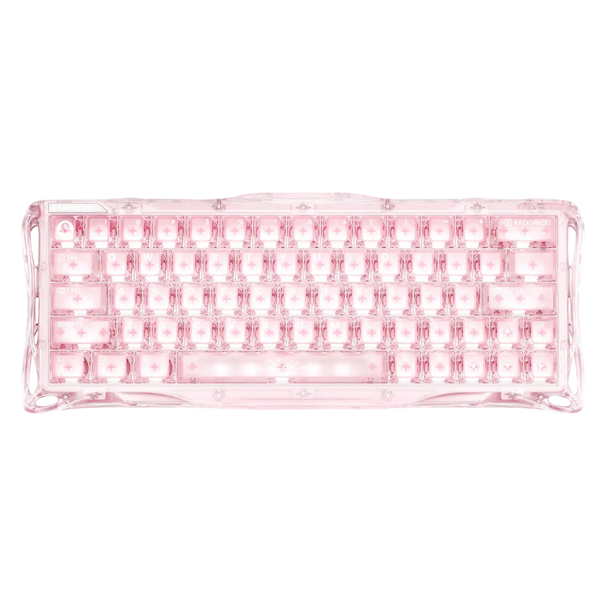 GravaStar - Mercury V60 Crystal Rose Magnetic Keyboard - Magnetyczna Klawiatura Gamingowa