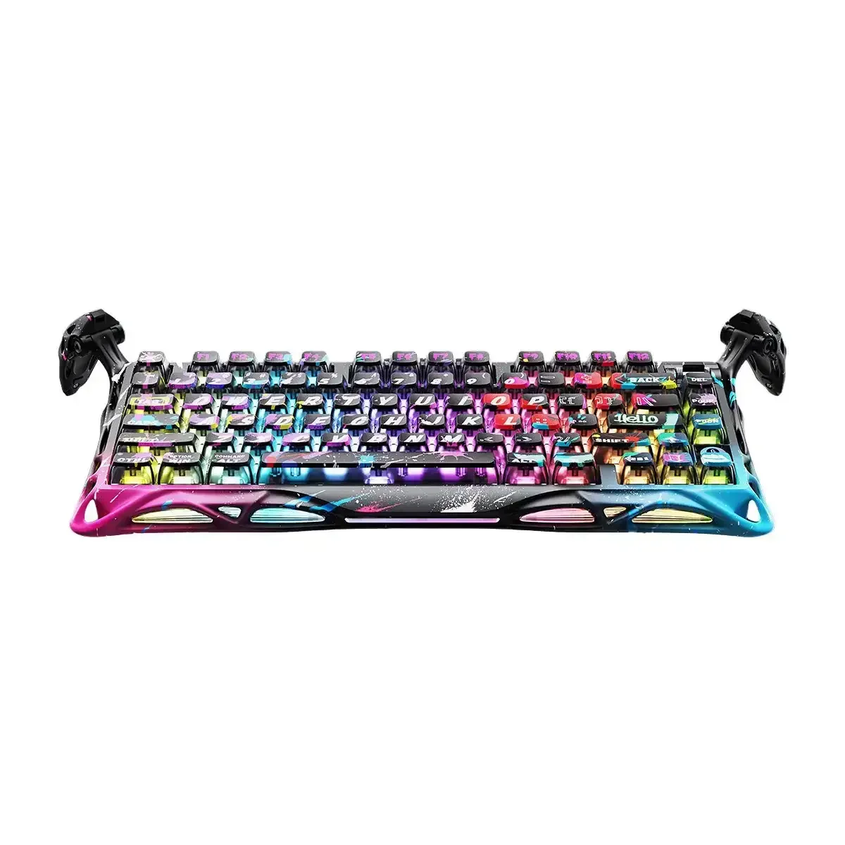 GravaStar - Mercury V75 Pro Neon Graffiti Wired Magnetic Keyboard - Przewodowa Klawiatura Magnetyczna - Image 2