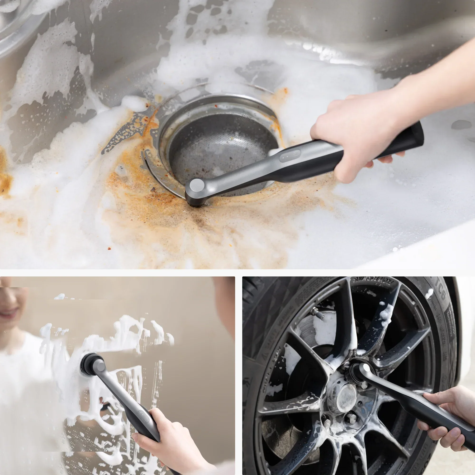 HOTO - Wand Cordless Spin Scrubber 12-Piece Ultimate Kit - Wielofunkcyjna Szczotka Elektryczna z Zestawem Końcówek - Image 7