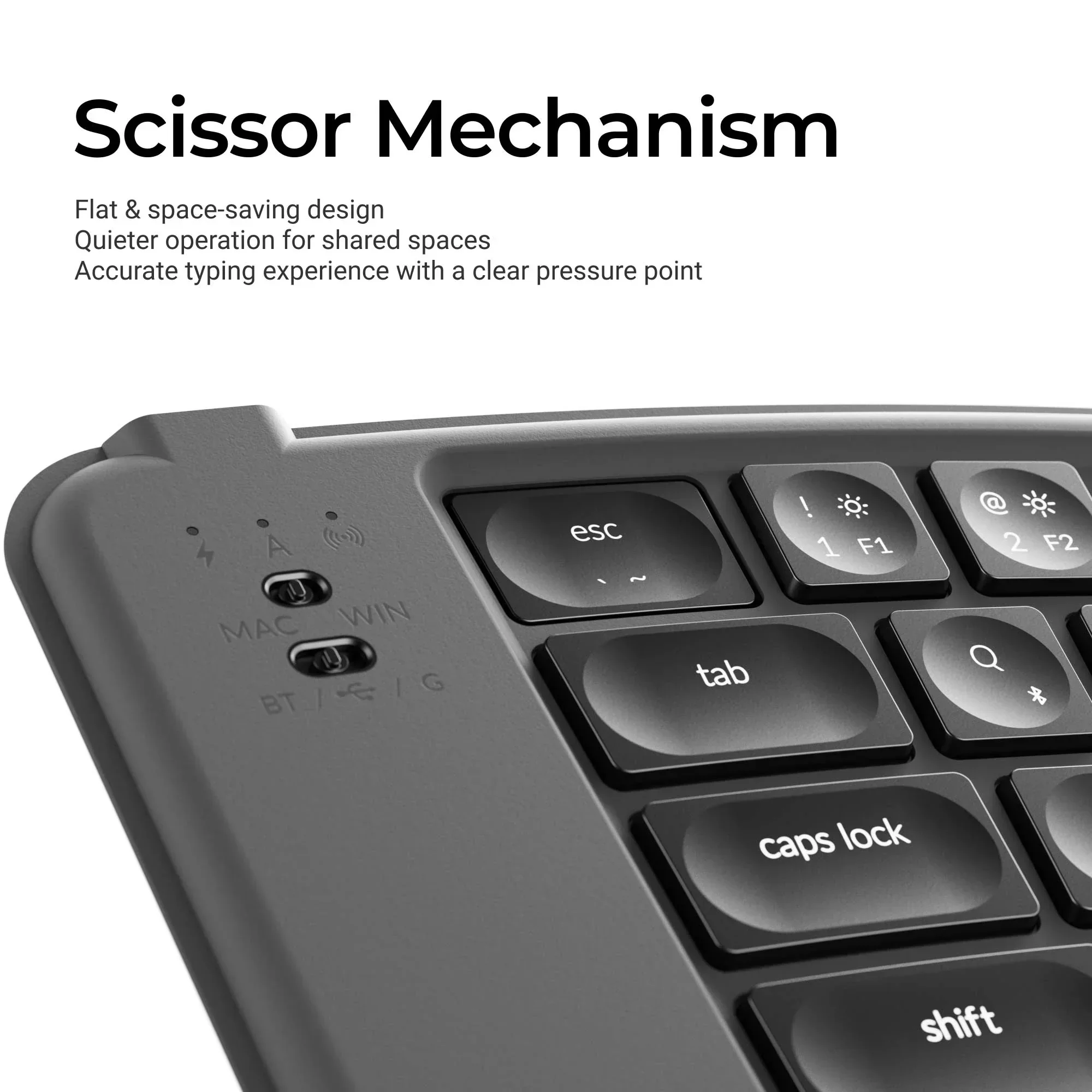 Keychron - B11 Pro Ultra-Slim Wireless Foldable Keyboard - Składana Klawiatura Bezprzewodowa - Image 3