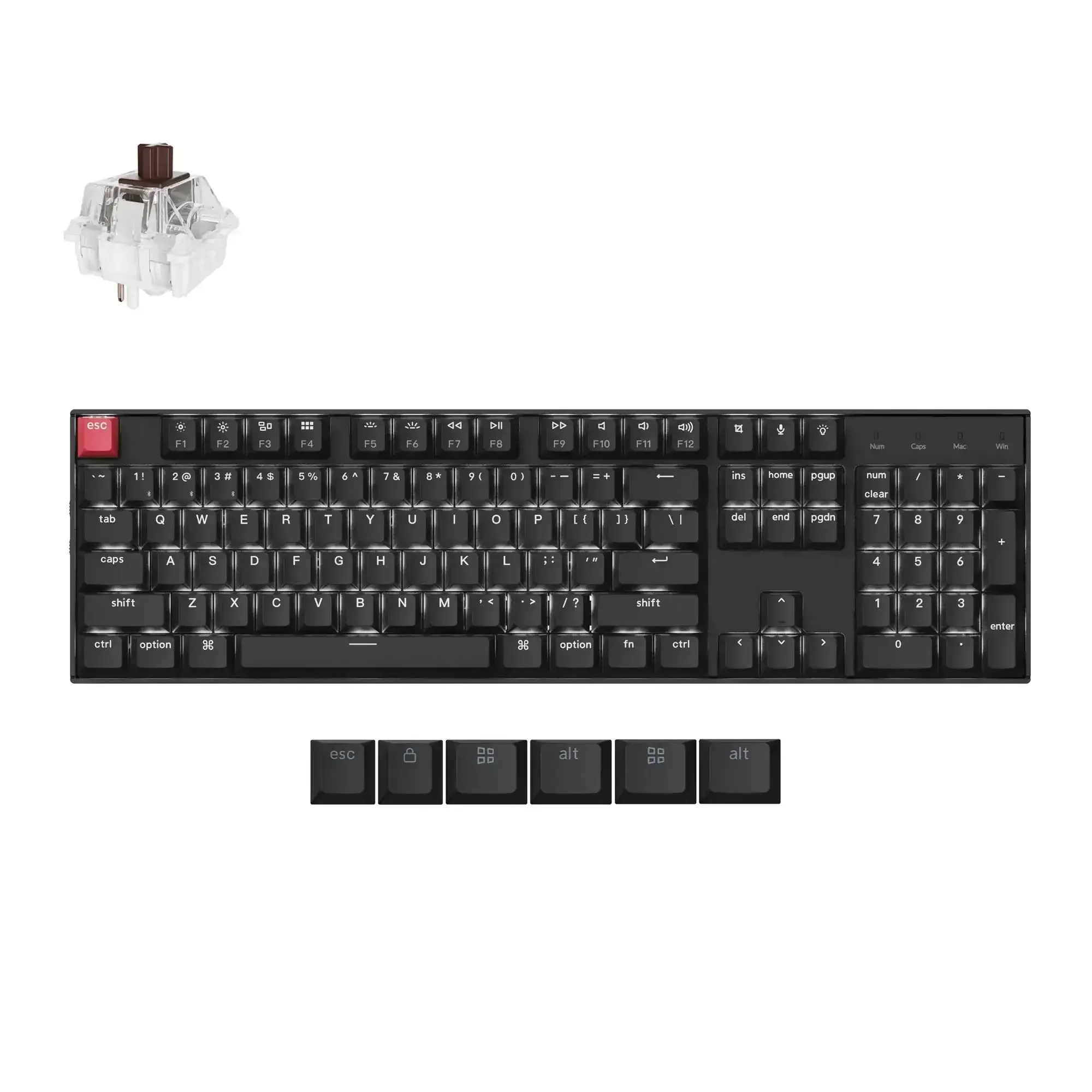 Keychron - K10 QMK Wireless Mechanical Keyboard (Version 2) - Bezprzewodowa Klawiatura Mechaniczna - Image 2