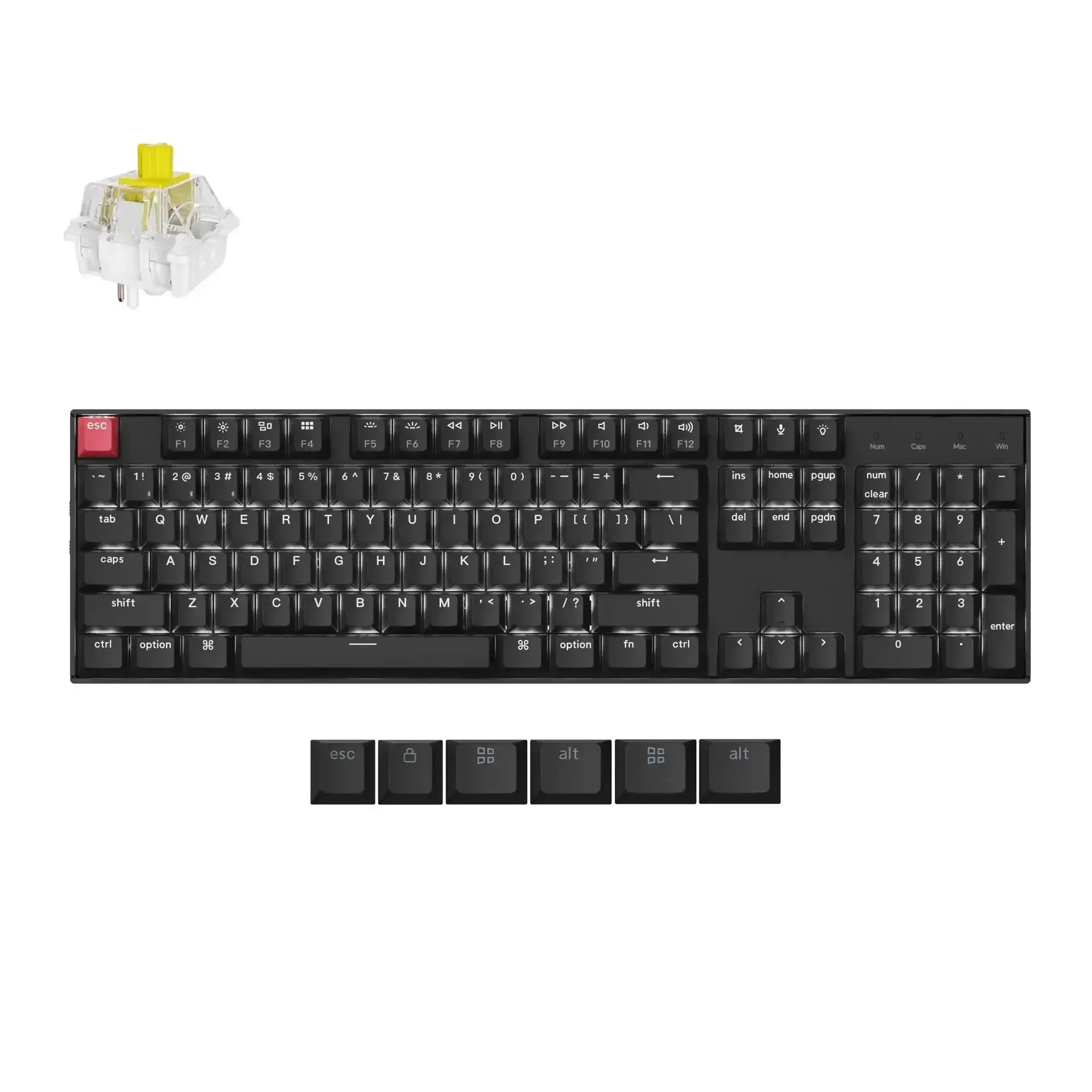 Keychron - K10 QMK Wireless Mechanical Keyboard (Version 2) - Bezprzewodowa Klawiatura Mechaniczna - Image 3