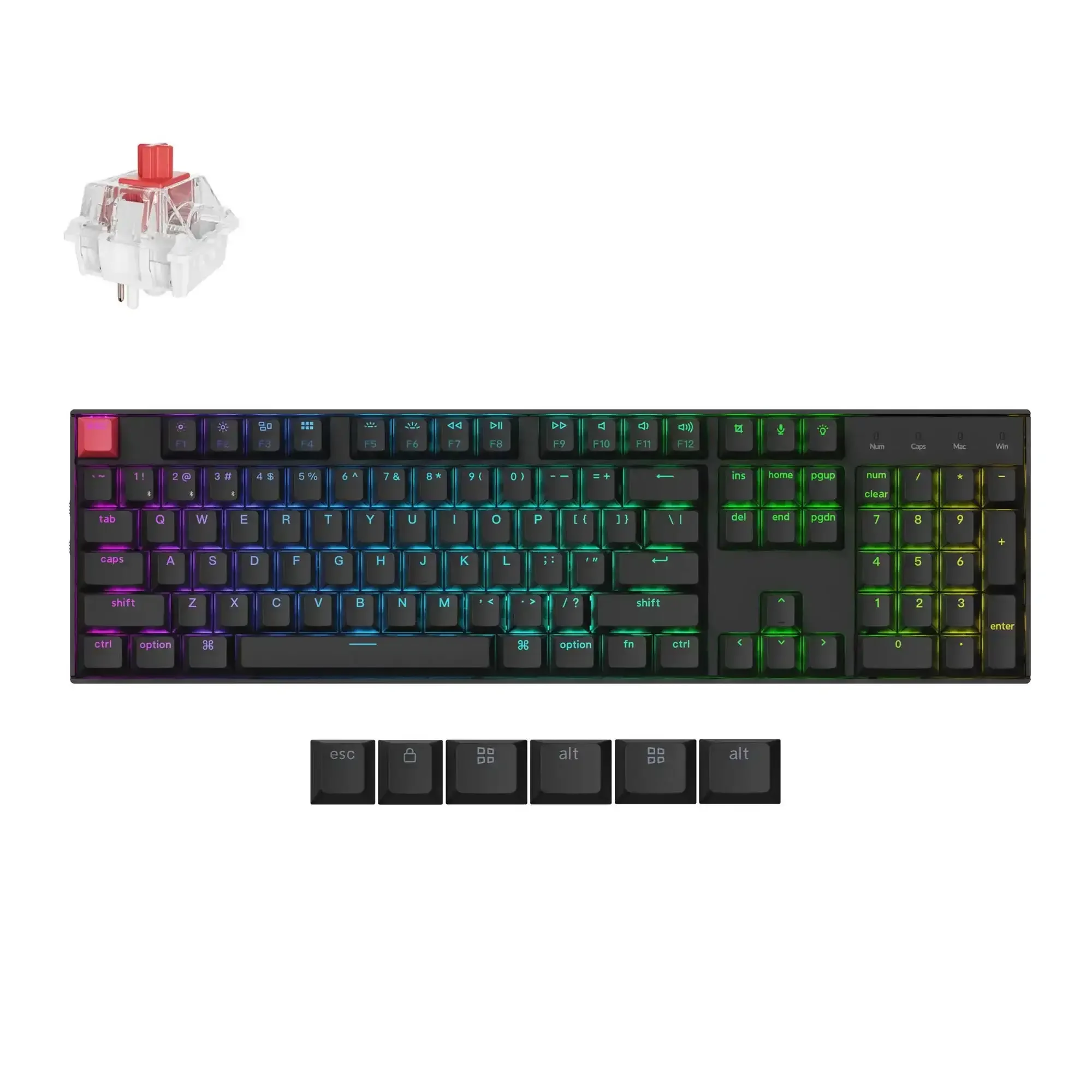 Keychron - K10 QMK Wireless Mechanical Keyboard (Version 2) - Bezprzewodowa Klawiatura Mechaniczna - Image 4