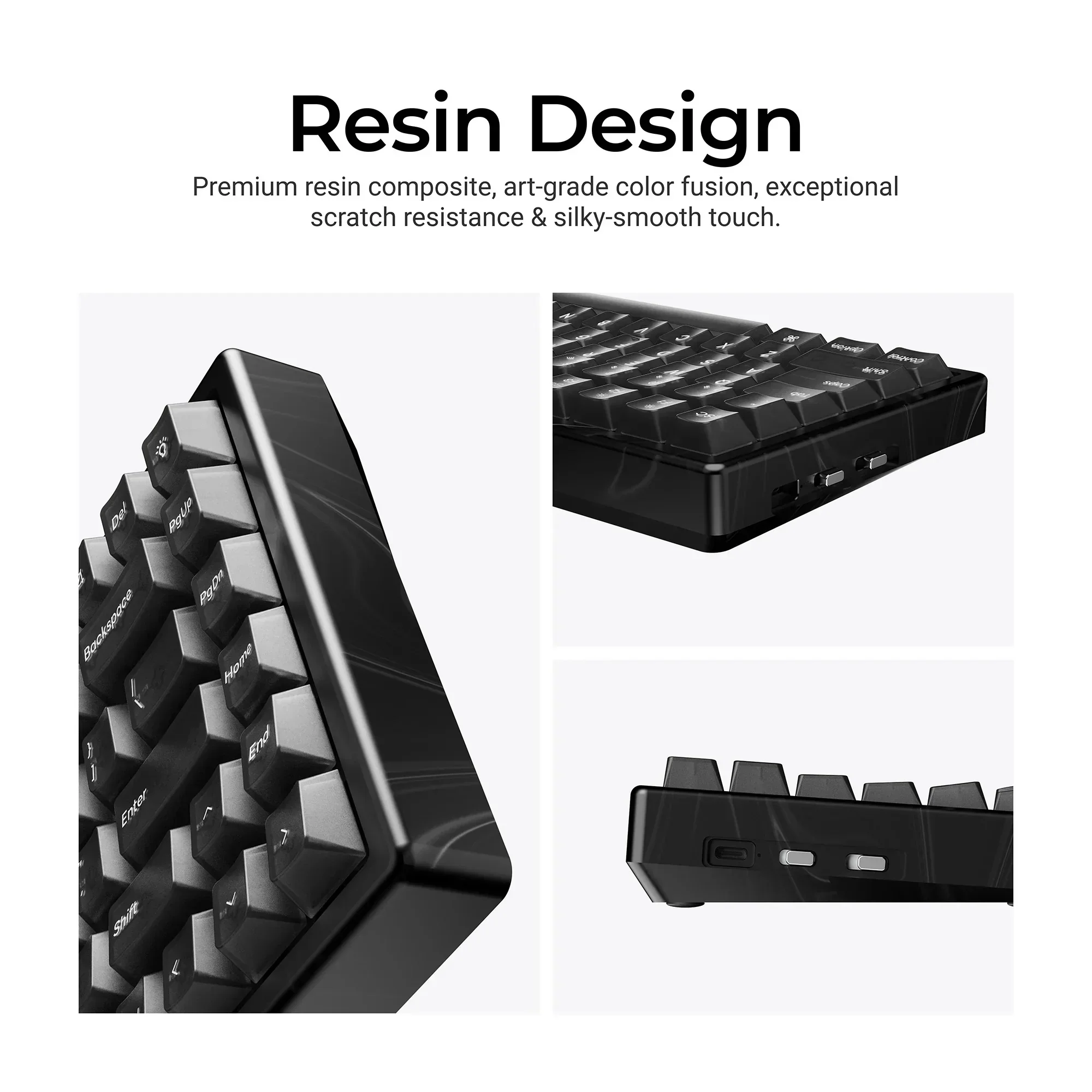 Keychron - K2 HE Wireless Magnetic Switch Custom Keyboard Resin Edition - Bezprzewodowa Klawiatura Magnetyczna - Image 6