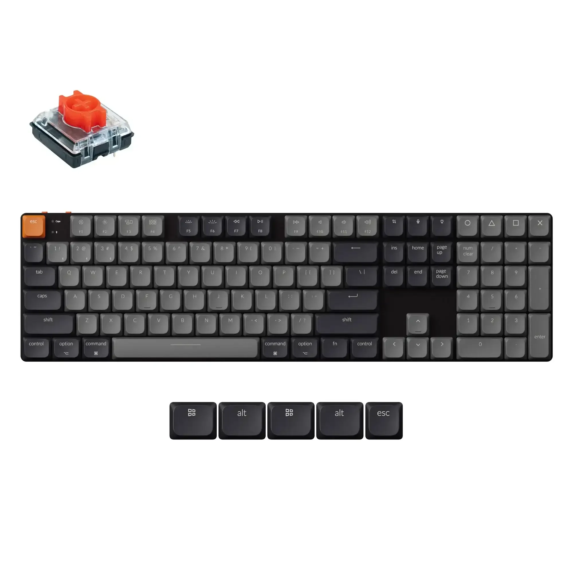 Keychron - K5 QMK Wireless Mechanical Keyboard (Version 2) - Bezprzewodowa Klawiatura Mechaniczna - Image 6