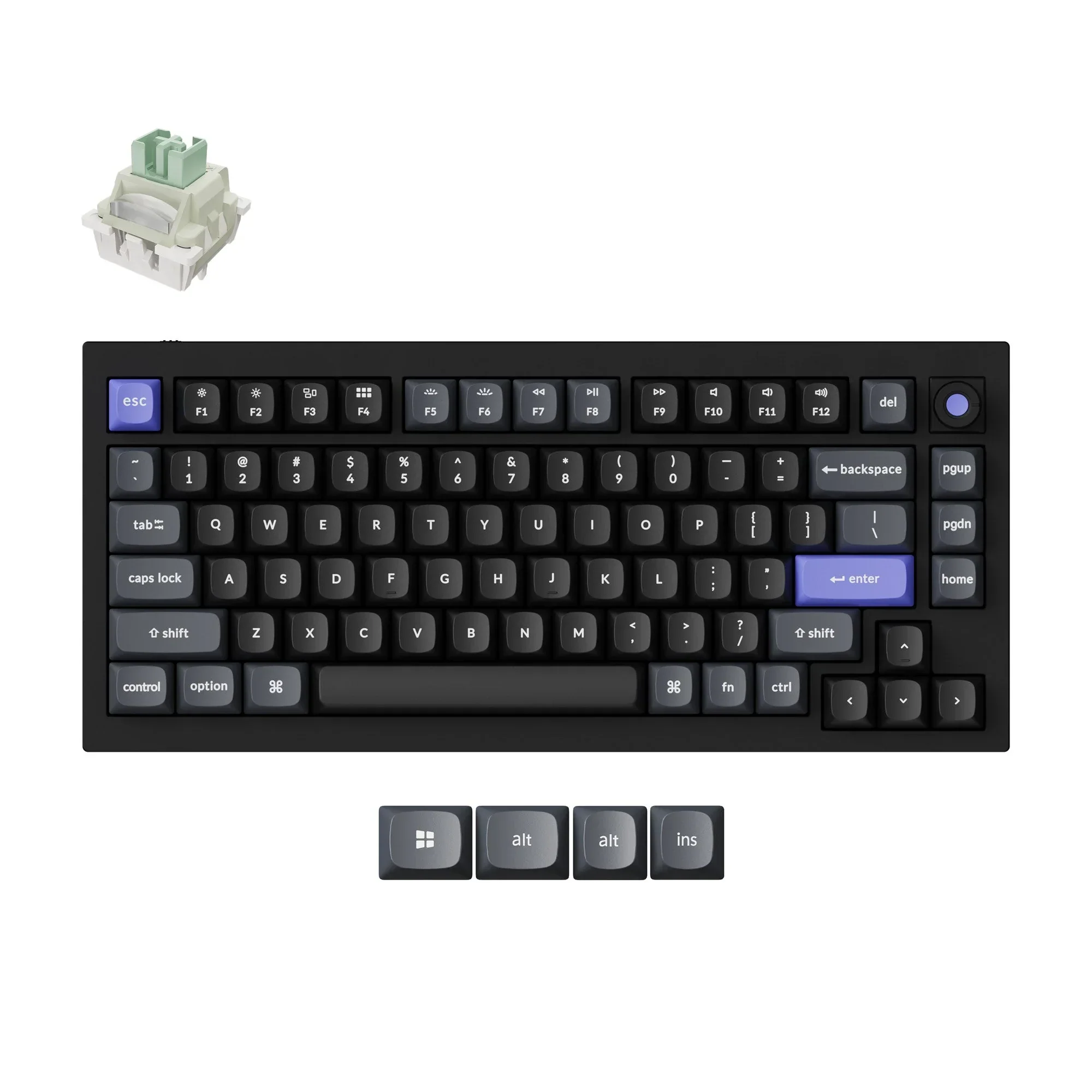 Keychron - Q1 HE 8K Magnetic Switch Keyboard - Przewodowa Klawiatura Magnetyczna
