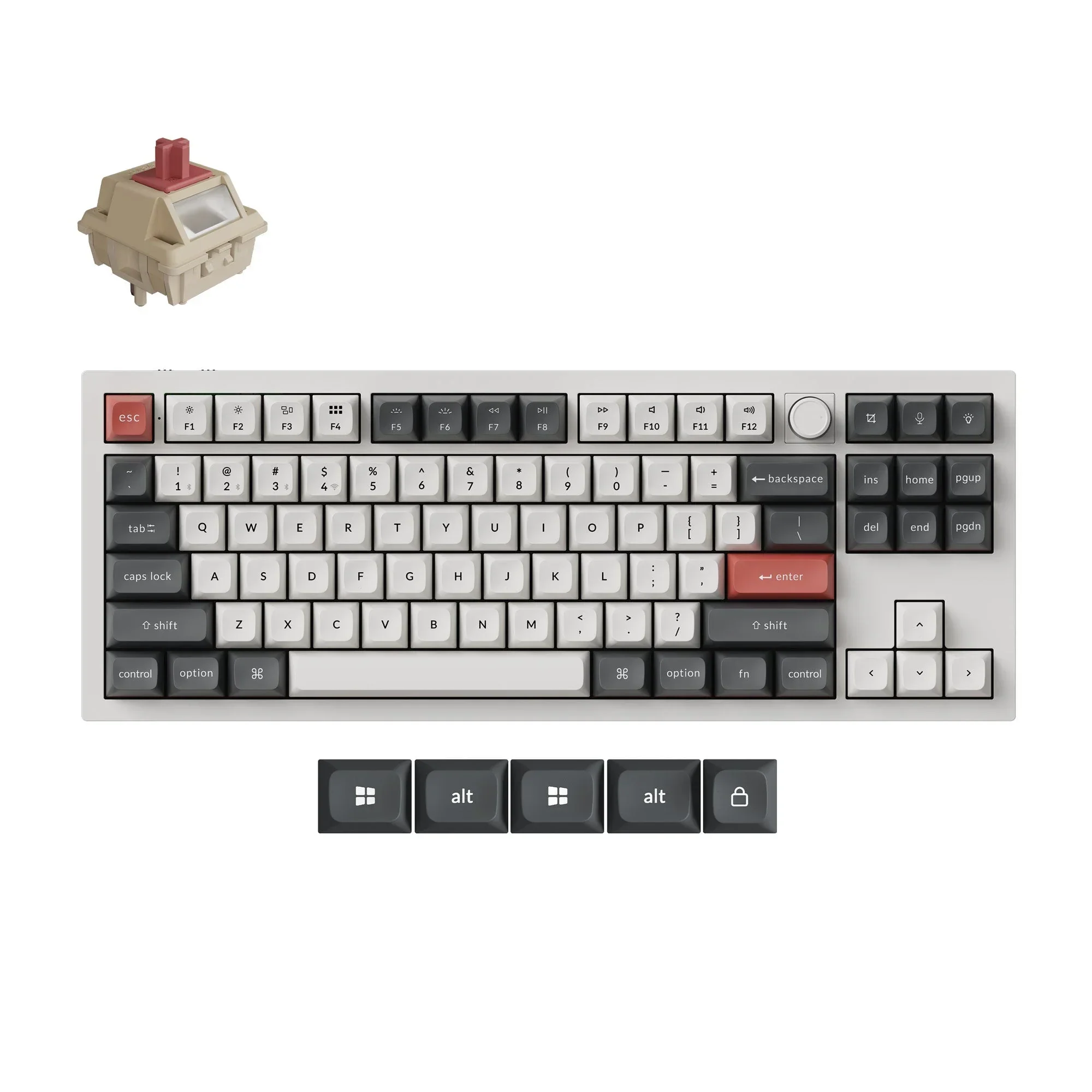 Keychron - Q3 Ultra 8K Wireless Custom Mechanical Keyboard - Bezprzewodowa Klawiatura Mechaniczna - Image 4