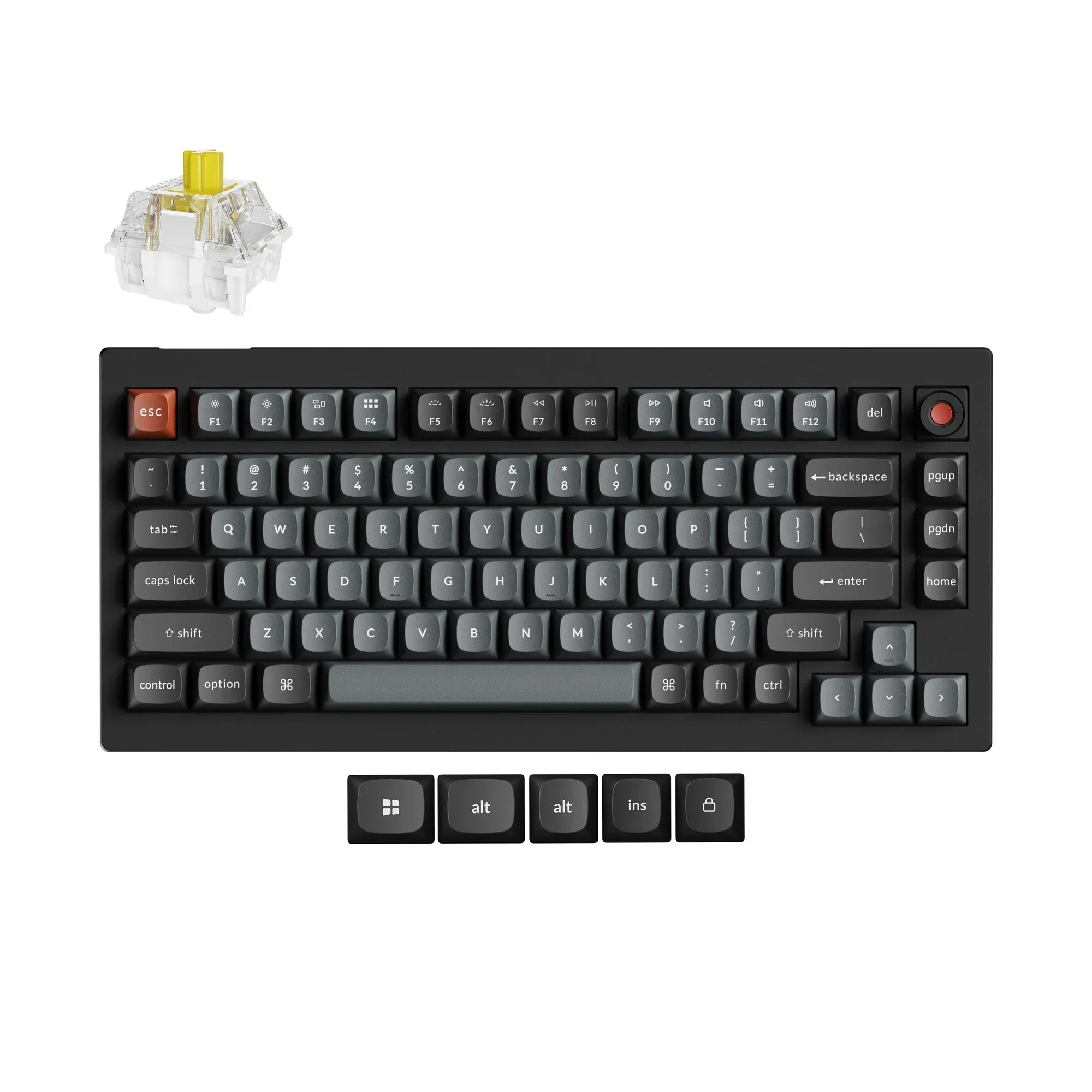 Keychron - V1 8K QMK Wired Custom Mechanical Keyboard - Przewodowa Klawiatura Mechaniczna - Image 3