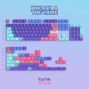 KeyTok - Back In The Game Dye-Sub Cherry  PBT Keycaps - Image 3