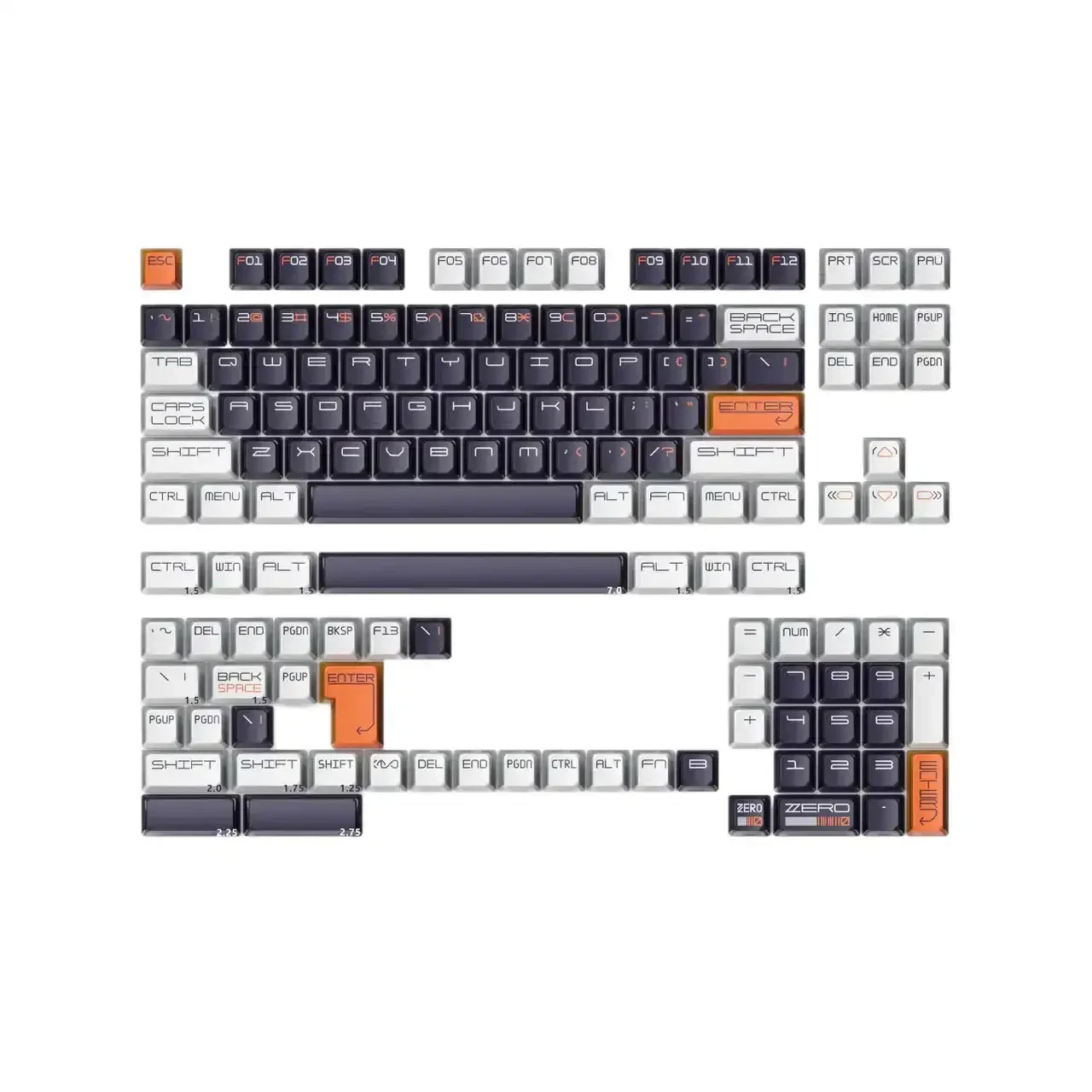 KeyTok - Zero Division Dye-Sub KOL Keycaps