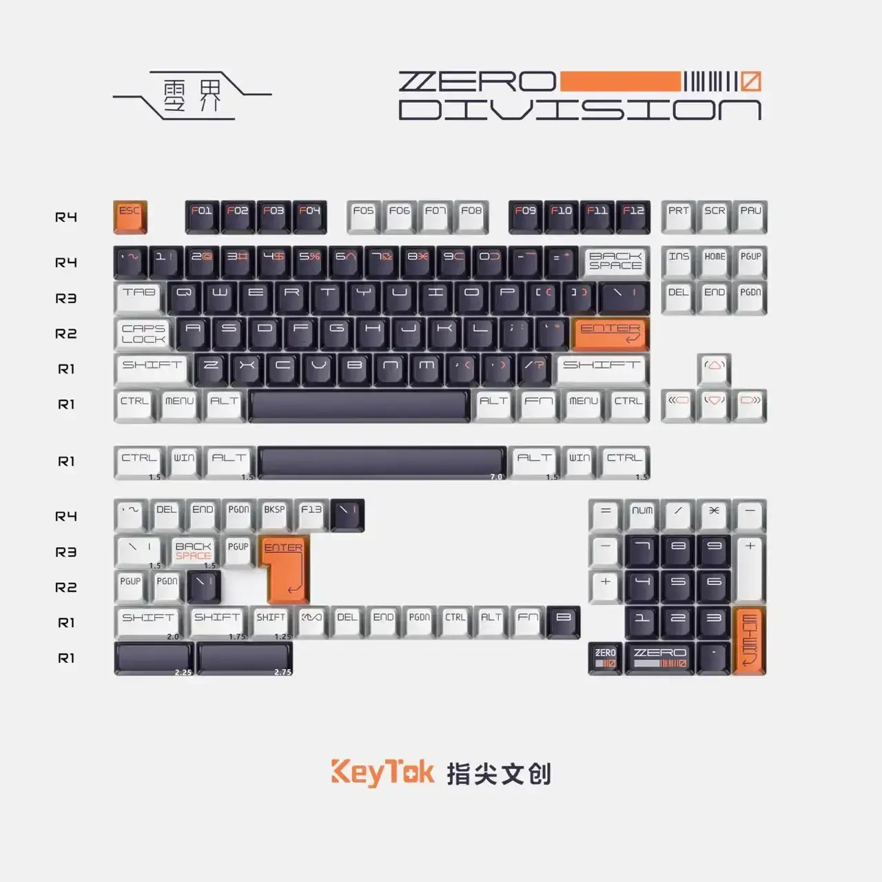 KeyTok - Zero Division Dye-Sub KOL Keycaps - Image 2