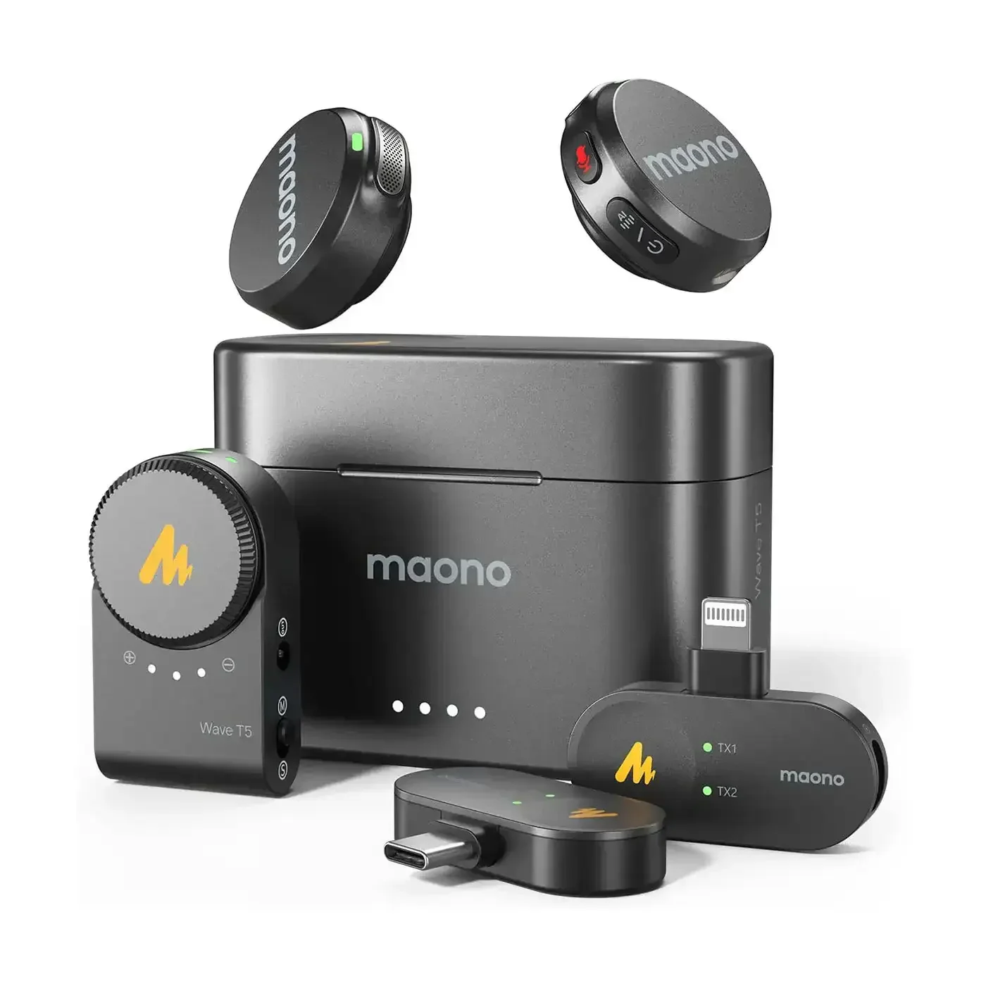 MAONO - Wave T5 Wireless Lavalier Microphone - Bezprzewodowy Mikrofon - Image 4