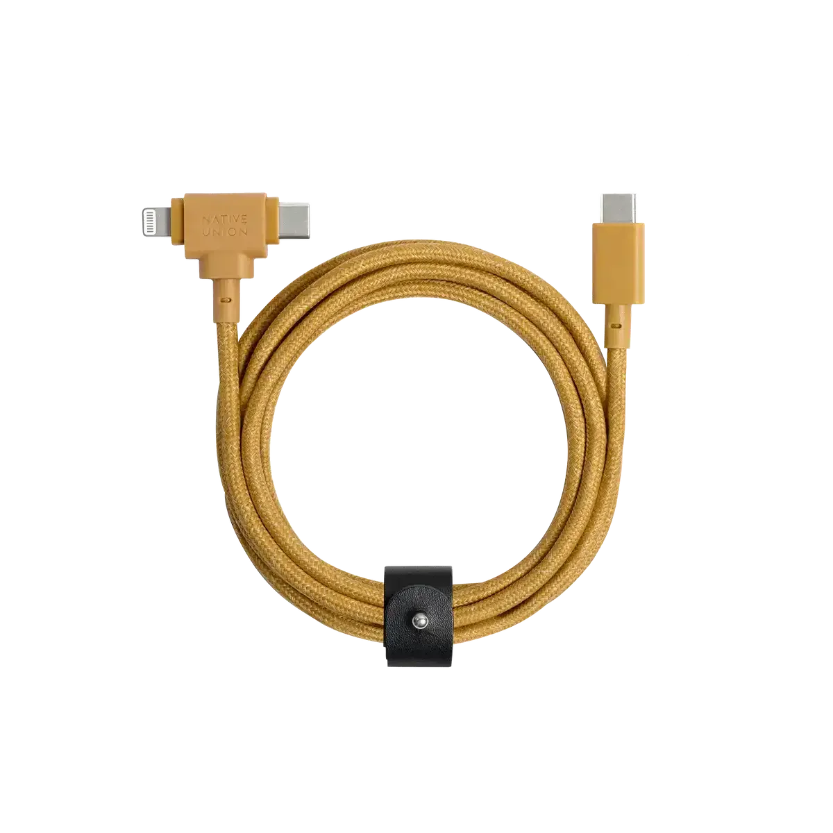Native Union - Belt Cable Duo Pro 1.5M 2-in-1  (USB-C to USB-C & Lightning) - Kabel USB-C - USB-C i Lightning - Image 8