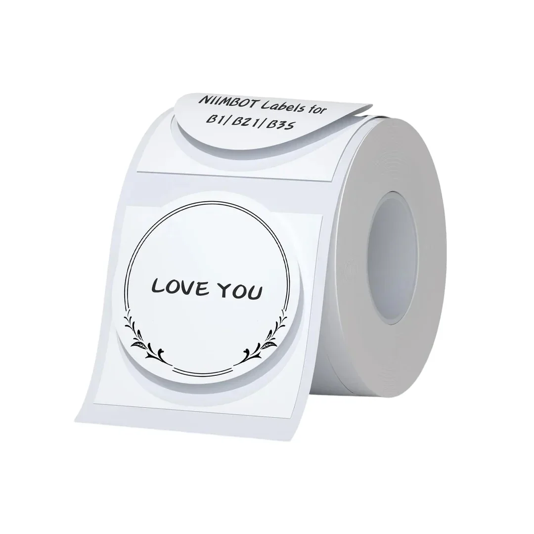 Niimbot - Label T50*50-150 Round - Etykiety Termiczne Okrągłe 150 Sztuk
