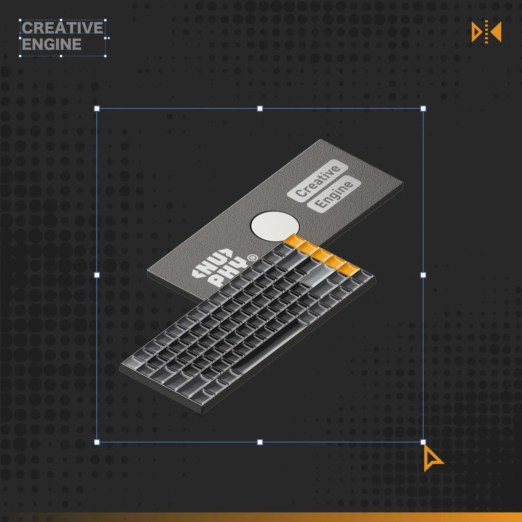 NuPhy x BOHO - Creative Engine nSA Profile Dye-Sub PBT Keycaps - Zestaw Keycapów - Image 3