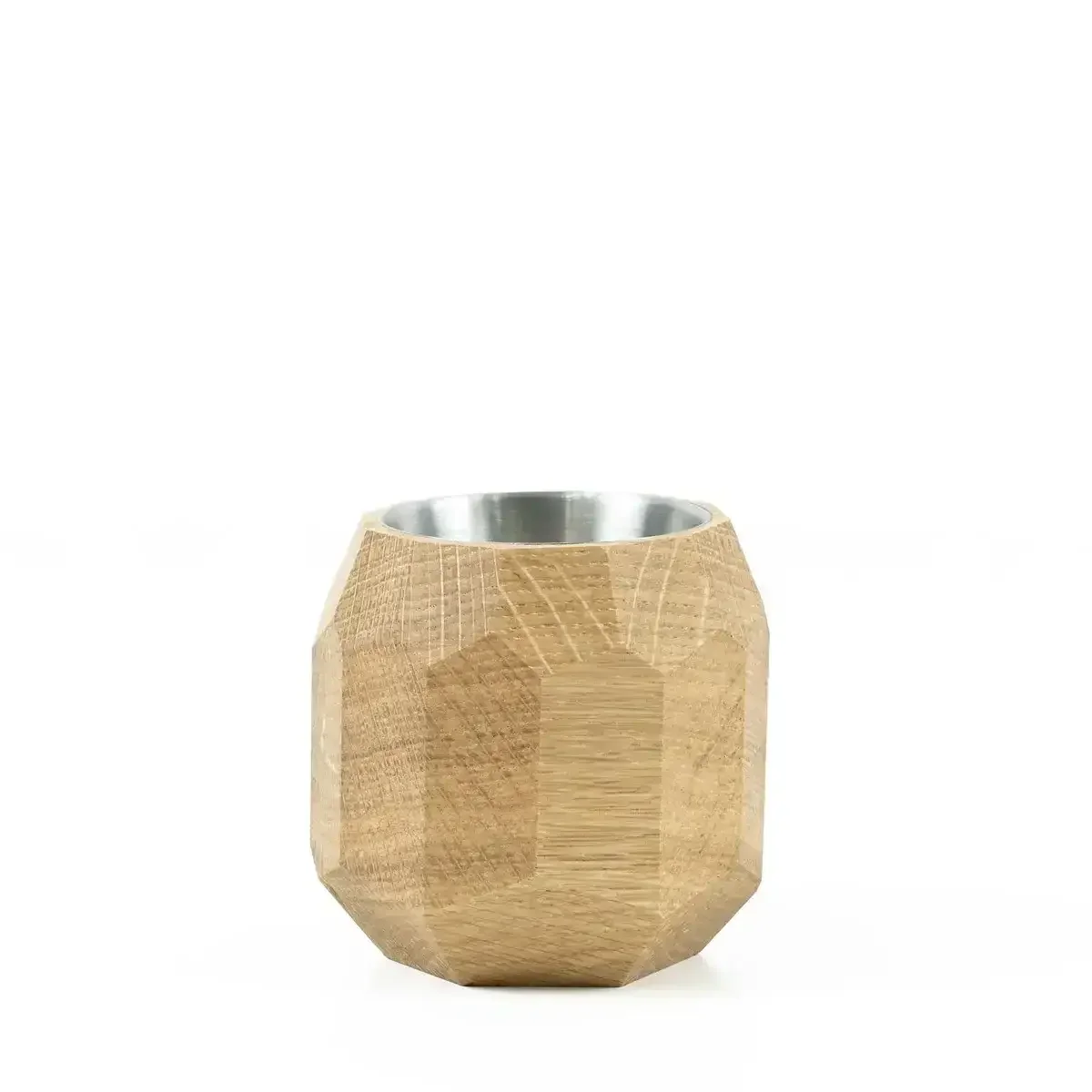 Oakywood - Geometryczna Doniczka na Biurko z Drewna - Image 4