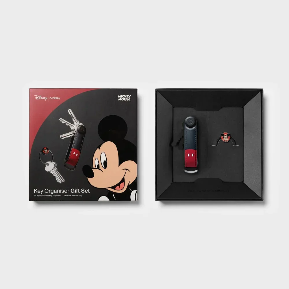 Orbitkey X Disney - Mickey Mouse Hybrid Leather Key Organiser + Ring v2 Kit - Mickey Mouse Hybrydowy Skórzany Organizer Na Klucze + Zestaw Z Pierścieniem v2 Kit - Image 4